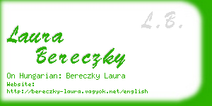 laura bereczky business card